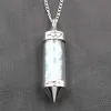 qimoshi Reiki Healing Crystal Ciondolo Bottiglia dei desideri Collana con catena maglione Ciondolo Lady Collana con personalità dal temperamento selvaggio