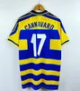 95 97 98 99 2000 Parma Maglia da calcio retrò Home 98 99 00 FUSER BAGGIO CRESPO ORTEGA CANNAVARO Maglia da calcio BUFFON THURAM futbol camisa