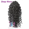 160g indiana Virgin Rabo Humano Natural Preto cordão Afro Kinky Enrolado Liso onda profunda completa cutícula alinhadas para extensões do cabelo