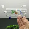 Hot-Selling Square-Tube Glass Pan Smok Czajnik Papierosowy Hurtownie Bongs Olejek Palnik Rury Rury Wodnej Ratunki Palenie Fre