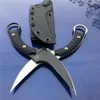 무료 배송 새로운 CNC 스톤 워시 G10 손잡이 440C 블레이드 생존 사냥 Karambit Claw Kick C39