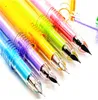Set di 5 penne stilografiche colorate con sacca d'inchiostro Penna a inchiostro per calligrafia in plastica da 0,5 mm per scrivere materiale scolastico per ufficio Cancelleria carina