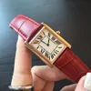 caijiamin-2021 Lady watches New Fashion Women Dress Watches Casual Rectangule Leather Strap Relogio Feminino Lady Quartz Wristwatch