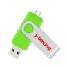 J_Boxing Green 10PCS 8GB OTG USB 2.0 Flash Drive Swivel Thumb Drives Memory Stick Pen Storage för dator Android Smartphone Tablet MacBook