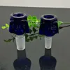 Convertisseur de tête de bulle de verre de dessin animé multicolore Bongs en verre en gros Brûleur à mazout Conduites d'eau en verre Plates-formes pétrolières Fumer