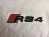 3D Chrome Audi RS3 RS4 RS5 RS6 RS7 RS8 - Emblème de badge de démarrage avec logo noir mat ou argent