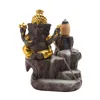 Titular Lotus Índia Ganesha elefante Deus budista Buddha Backflow queimador de incenso Censer vara frete grátis DHL