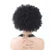 Trasporto libero breve afro crespi ricci parrucche dei capelli umani brasiliano anteriore del merletto parrucche dei capelli umani glueless 130% densità breve bob parrucche piene del merletto