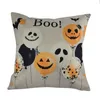 Halloween Party Dekoracyjne Poduszki Pokrywa Sofa Poduszka Pokrywa Dyni Duch Balon Druku Poszewka na Poszewka 18x18inch Poduszka DBC VT0570