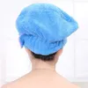 Cappello da bagno in vello di corallo magico capelli magici asciugatura asciutta asciugacapelli per asciugamano l'acqua di cappello da bagno secco rapido berretto da bagno gradevole asciugamano dbc d9871462