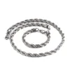 Multicolor 316 Stainless Steel 8mm Rope Chains Necklace Gold and Silver 24 inch Hip Hop jewerly4759451