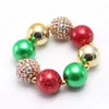 Gros bébé enfants bricolage strass bubblegum perles bracelets bracelets élastiques pour filles cadeau de noël bijoux de fête