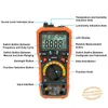 Freeshipping 8229 Multimetro digitale automatico 5 in 1 con tester multifunzione Lux per livello sonoro, frequenza, temperatura, umidità, Mete