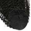 Vmae Human Afro Kinky Curly Ponytail Hair 100g 120g 140g 3c Haird Hairsail Heal Clip في ملحقات الشعر