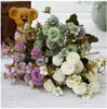 Fleurs en soie petits œillets bouquent fleurs artificielles Simulation œillet fleurs bouquet fête des mères cadeau décorations pour la maison