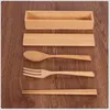 wooden flatware set