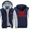 2019 inverno com capuz HRC HYUNDAI motocicleta RACING Homens mulheres Engrossar outono Hoodies roupas moletom com zíper jaqueta de lã com capuz s1023273