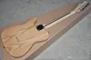 F￡brica de Atacado Semi-oca Natural Cor de Madeira ASH Corpo Da Guitarra El￩trica Electric Guitar com Pickguard Branco P￩rola, Maple Pesco￧o