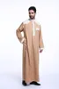 イスラム教徒の男性ホワイト長袖Thobe Dress Men Islamic Clothing Plus Size xxxl Saudi Arab Islim Jurk9382536