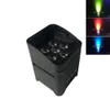 DJ Uplighting S6 Light 6 18W 6in1 RGABW UV LED Batterieleistung Par WLAN -Lichter WiFi -Fernbedienung für Hochzeiten 10 Prozent mit Case302o