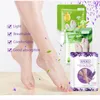 EFERO Maschera per i piedi alla lavanda e aloe Rimuovi la pelle morta dei talloni Maschera peeling per i piedi per le gambe Calzini esfolianti per calzini per pedicure9646332