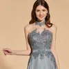 abiti da sera eleganti da cerimonia 2018 abiti da ballo in chiffon grigio personalizzati robes de demoiselle d039honneur lunghezza del pavimento robes de mari2315141