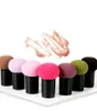 Liten svamp puff med handtag makeup sponge foundation svamp huvud tätning puffar skönhet smink ägg verktyg gratis skepp 50