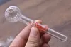 Le plus récent coloré mignon mini 10 cm d'épaisseur tuyaux de brûleur à mazout en verre de dauphin pour fumer des tuyaux Tuyaux à ongles en verre incurvé Livraison gratuite