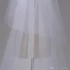 3M due strati bordo in pizzo con paillettes Bianco Avorio Cattedrale Velo da sposa Veli da sposa lunghi Accessori da sposa economici Veu de Noiva CPA1383