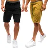 Bermuda Moleton Plat Shorts Homens Moda Elastic Waistband Casuais Calças Curtas L XL XXL XXXL