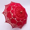 48cm Long handle lace Umbrellas Handmade Art wedding Bridesmaid gifts Embroidery Wedding Umbrella parasol Romantic Bridal WX918726309974