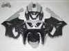 Gratis Custom Fairing Kit för Kawasaki Ninja 96-03 ZX7R ZX-7R ZX 7R ZZR750 1996-2003 Kinesisk ABS plast Silver Black Fairings Bodywrok