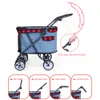 DODOPET Pet Dog Stroller Pet Dog Foldable Carrier Strolling Cat Outdoor Carrier Cart Four Wheel Stroller17816652