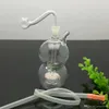 Gourd core silencing snuff bottle Glass bongs Oil Burner Glass Water Pipes Oil Rigs Smoking Free