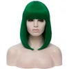 Kurze gerade Pixie Cut Bob synthetische Perücken für afroamerikanische Frauen Blau Golden Rot Schwarz Weiß Lila Grün Braun Cosplay Perücke weiblich