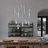 Ledd hanglamp ekorre form nordisk kreativ hängande hänge ljuslampa för matsal vardagsrum barnrum rosa blå vit e27