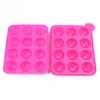 2 stks 12 Siliconen Ronde Lollipop Mold Stick Bakken Chocolade Candy Party DIY Tool