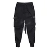 Pantalones largos de Hip Hop para hombre, pantalones casuales y de moda con múltiples bolsillos, pantalones de moda para pies, pantalones de ocio, pantalones Cargo Harajuku de Hip Hop