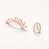 Yiustar Wave Ear Cuff Wave Cartilagine Orecchini Donna Acciaio Inossidabile Twisted Ear Cuff Boho Gioielli Falso Conch Piercing Ear Studs