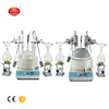 ZZKD Fournitures de laboratoire Extraction coudée à double distillation à efficacité standard de distillation à court trajet de 10 L avec pompes à vide de refroidisseurs assorties