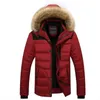 Men's Down Parkas Mens Jackets Splice 2021 Jaqueta de Inverno M-3XL Estilo Britânico Curto Jovens Anorak Moda Preta e Vermelha