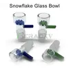 14mm 18mm Mannelijke Glazen Kom Stuk Sneeuwvlok Diamant Glazen Kommen Bong Kom Voor Droge Kruid Tabak Glas Water Bongs Dab Rigs Roken Accessoires