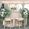 Eukaliptus Garland z kwiatami róży sztuczne winorośl sztuczne jedwabne zieleń Wedding Wedding Arch Decor Wall Decor do domu Dinning Table266p