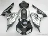 Carenagens injeção molde para Honda CBR1000RR 2006 2007 prata kit carenagem preta CBR 1000 RR 06 07 RT56