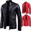 Fashion Men Motorcycle Leather Jacket Europe/US size Men Leather Jacket Europe and America Classic Motorcycle