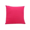 Housse de coussin carrée en Polyester, taie d'oreiller décorative pour la maison, couleur Pure, pour la taille du canapé, DDA28