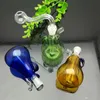 Farbige Mini Yali Glas Hotpot Großhandel Bongs Ölbrenner Rohre Wasserpfeifen Glaspfeife Bohrinseln Öl