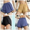 Fashion Exercise Running Shorts Pure Färg Stretch Waist Yoga Kort Byxor Beach Hot Byxor av Lady Sports Wear 23cd E19