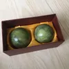 Green Jade Natural Stone Massage Ball 50mm Exercise Meditation Stress Relief RSI Handball Fitness gym Ball Health Care Gift box