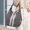 Wholesale-Gym Tote Bag Women Beige Sport Bags Canvas Fitness Travel Bags Girl Exercise Duffel Handbag 6 Colors Stylish Yoga Gym Pack